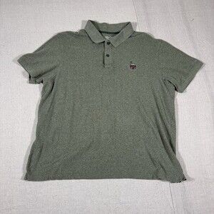 Disney Parks Star Wars Boba Fett Polo Shirt Mens XL Green 100% Cotton Golf‎